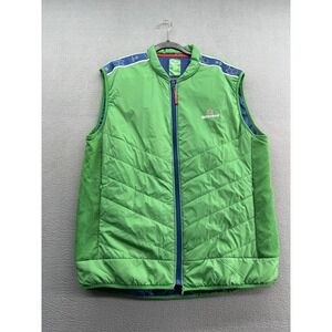 Heineken Vest Mens XL Green UCL Bodywarmer Quilted Zip UEFA Champions League
